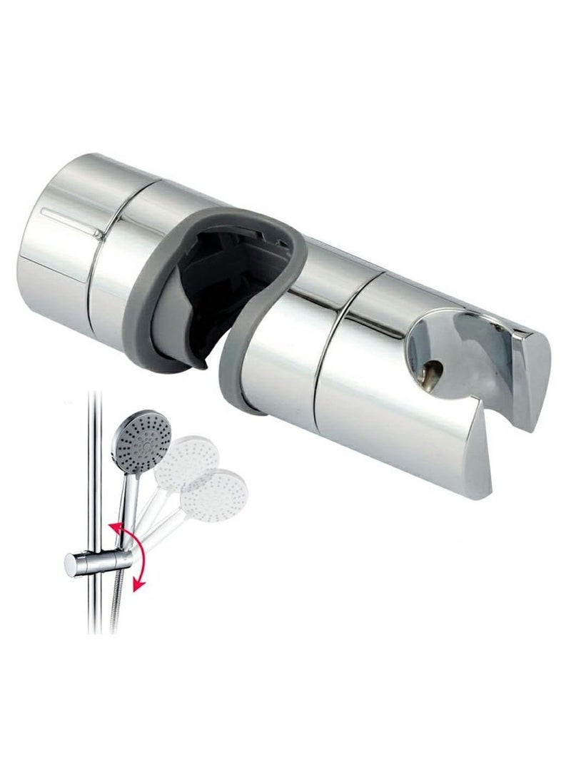 Generic Replacement Hand Shower Bracket for Slide Bar 19-25MM Adjustable Rail Shower Head Holder, Chrome Finished（1pc）  - Image 1