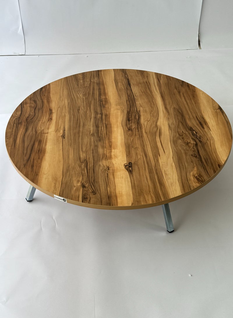 Living Foldable legs floor center table for living room, kitchen, meeting room, multi-functional coffee table 70 CM - Image 3