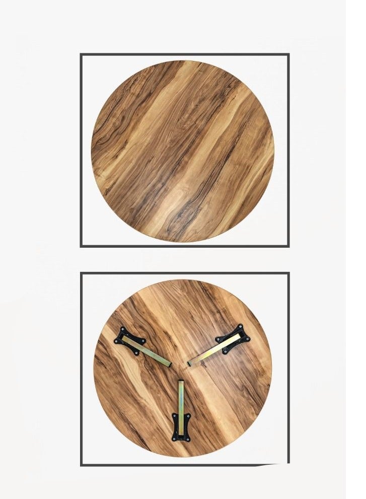 Living Foldable legs floor center table for living room, kitchen, meeting room, multi-functional coffee table 70 CM - Image 5