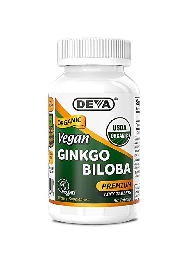 Deva Vegan Vitamins - Deva Vegan Ginkgo Biloba 300Mg 90 Tablets - Image 1