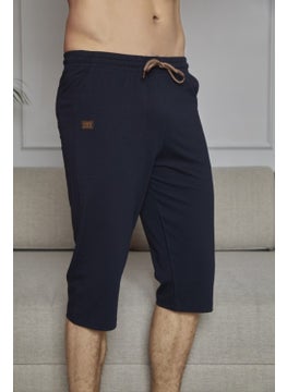 KLY Men's Thin Single Bottom Very Comfortable Cotton Capri Pajamas 