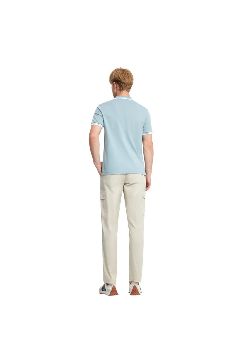 جيوردانو قميص بولو رجالي أزرق بقصة عادية - Image 4