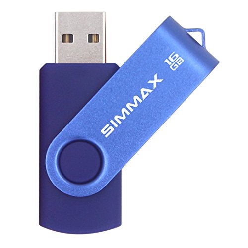 SIMMAX USB Flash Drives 2 Pack 16GB Memory Stick Swivel Design USB 2.0 Flash Drive Thumb Drive Zip Drives (16GB Blue Green) - Image 4