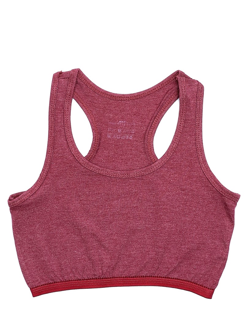 Mesery - Bundle Of Three Full Coverage Non-wired Cross Back Sportive Bra - Image 1