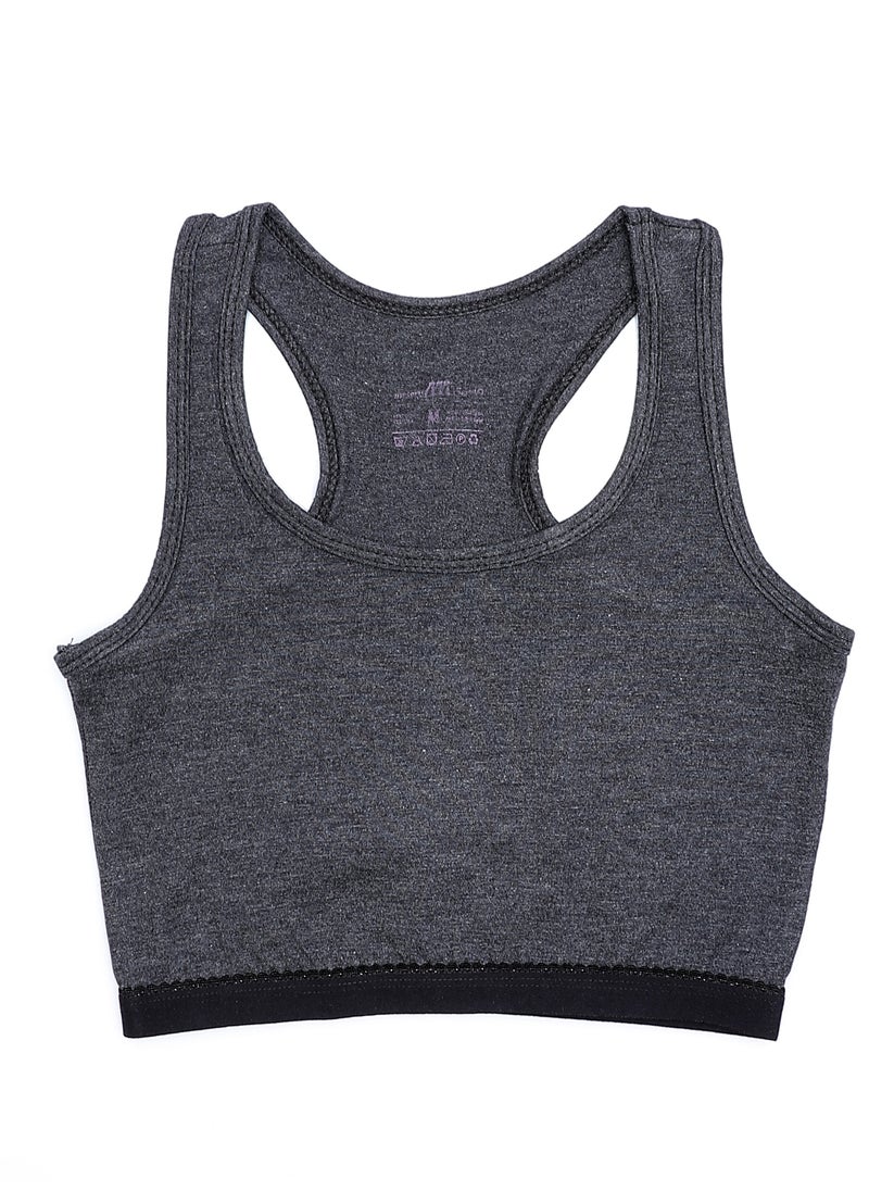 Mesery - Bundle Of Three Full Coverage Non-wired Cross Back Sportive Bra - Image 1