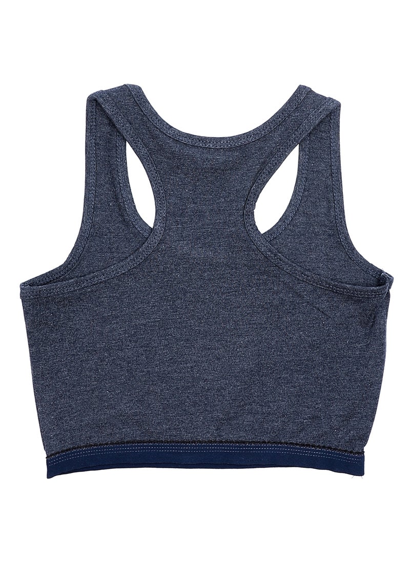 Mesery - Bundle Of Three Full Coverage Non-wired Cross Back Sportive Bra - Image 1