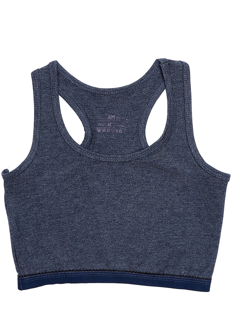 Mesery - Bundle Of Three Full Coverage Non-wired Cross Back Sportive Bra - Image 1