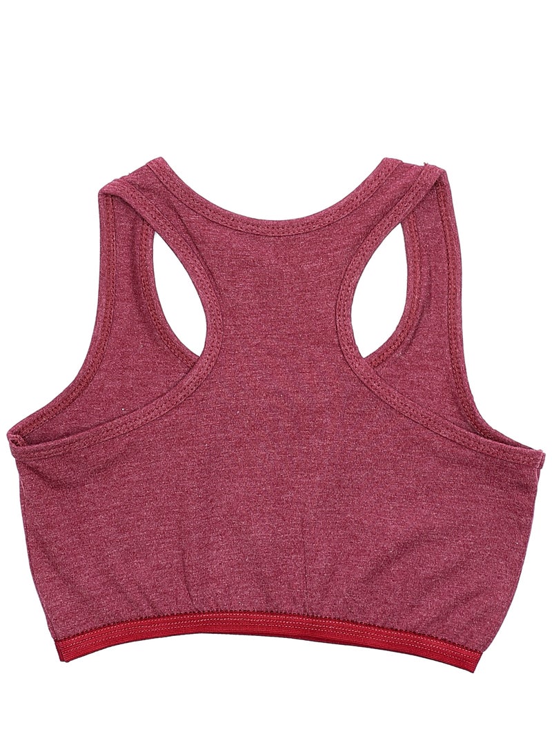 Mesery - Bundle Of Three Full Coverage Non-wired Cross Back Sportive Bra - Image 1