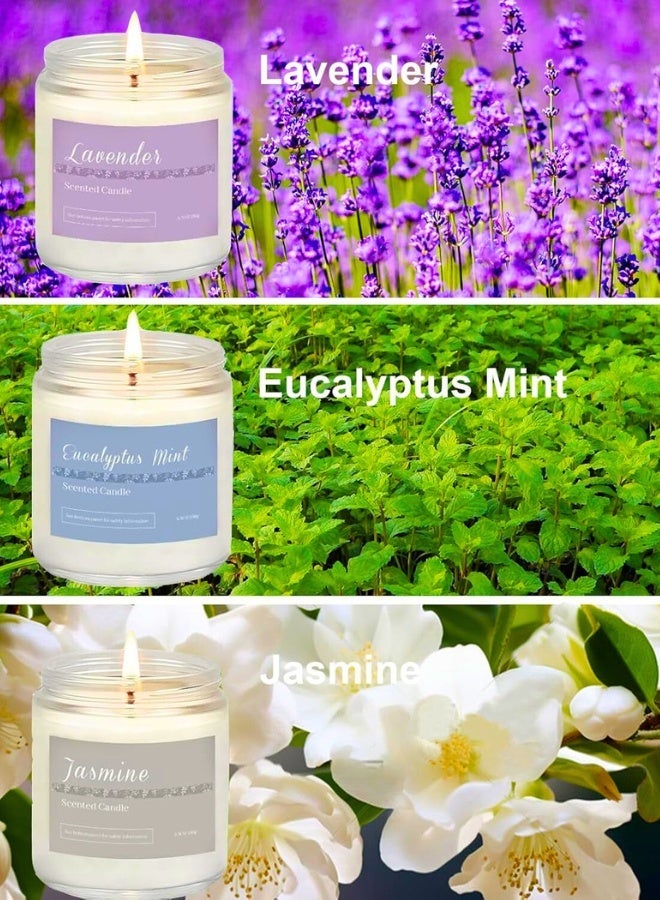 Chase Up 6 Pack Scented Candles for Home scented candles gift set Scented Aromatherapy Candles Gifts Set for Women, Lavender Candle, Natural Soy Wax Long Lasting Candle Set Gifts for Birthday, Valentine, Ramadan, Anniversary Present - Image 3