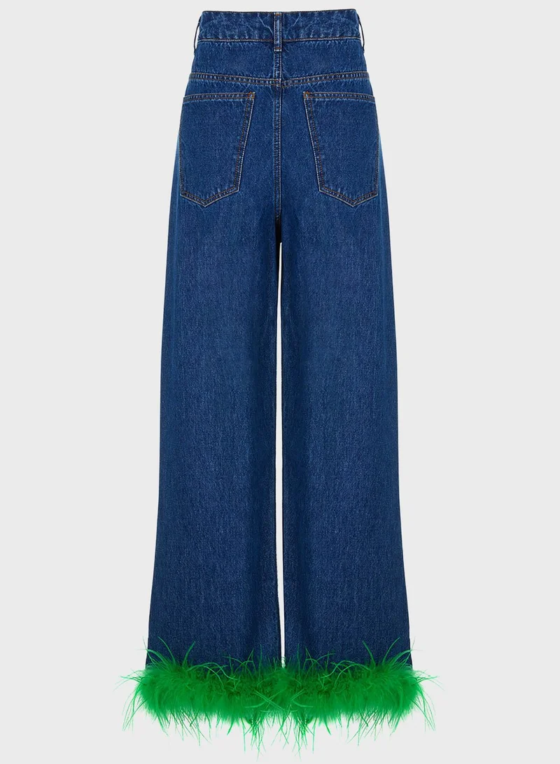 Nocturne Wide Leg High Waist Jeans