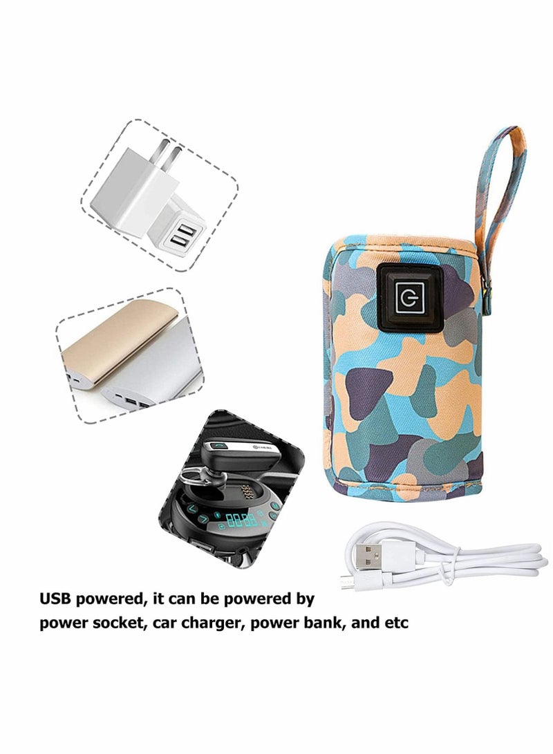 Baby Bottle Warmer Insulation Cover, Portable USB Baby Bottle Insulator - Image 5