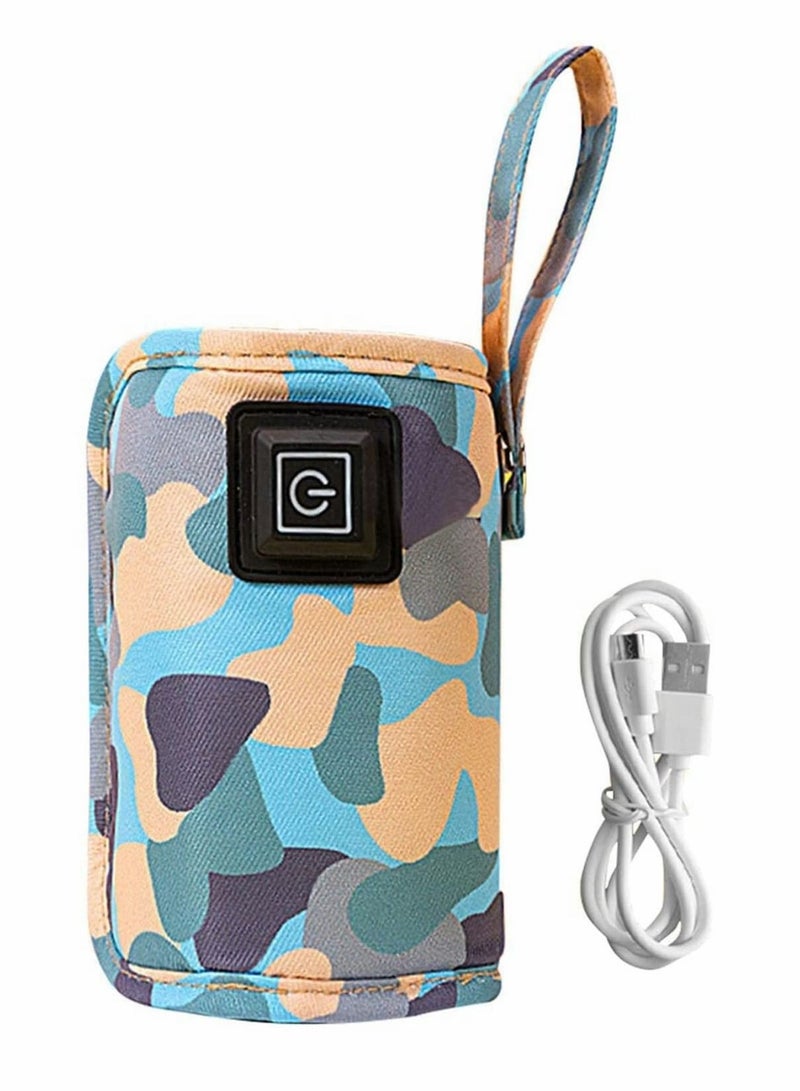 Baby Bottle Warmer Insulation Cover, Portable USB Baby Bottle Insulator - Image 1