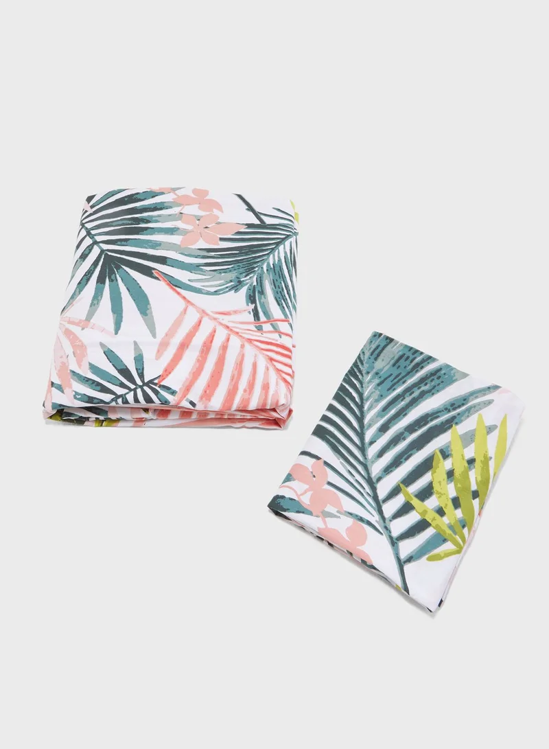 NEW LOOK Bright Leaf Double Bed Set