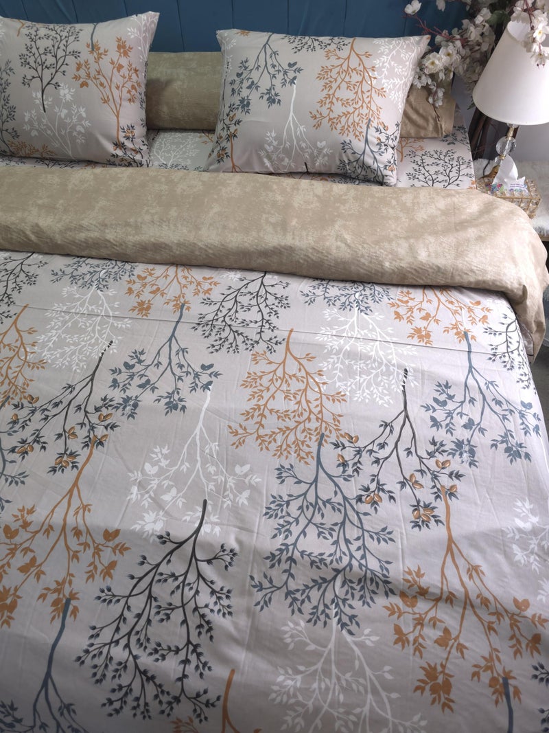 Golden Bed Luxurious Amreya Cotton King Size 230 * 240 cm Quilt Cover (Fluminse) - Image 1