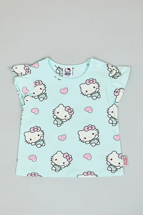 أر أند بي Hello Kitty Print T-Shirt and Shorts Set