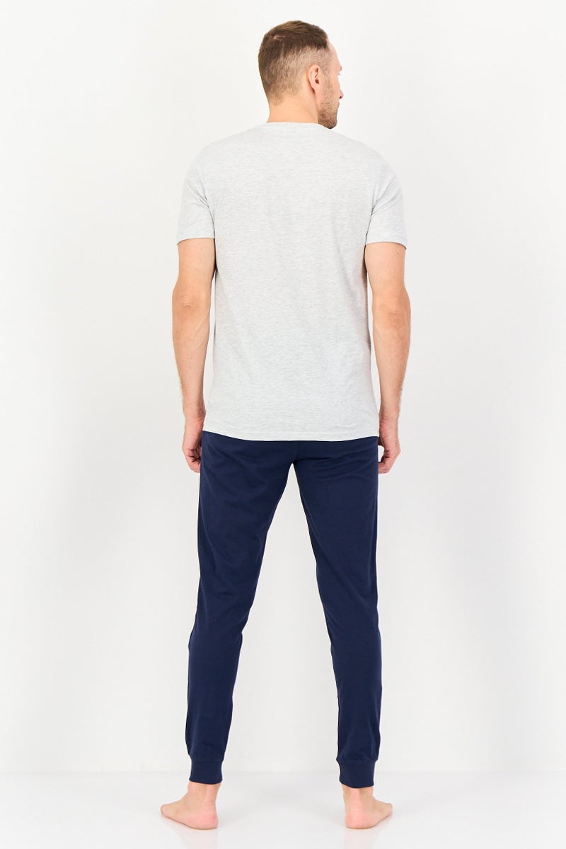 Naruto Men 2 Pcs Graphic Print Short Sleeve And Pajama Pants Set, Multicolor - Image 2