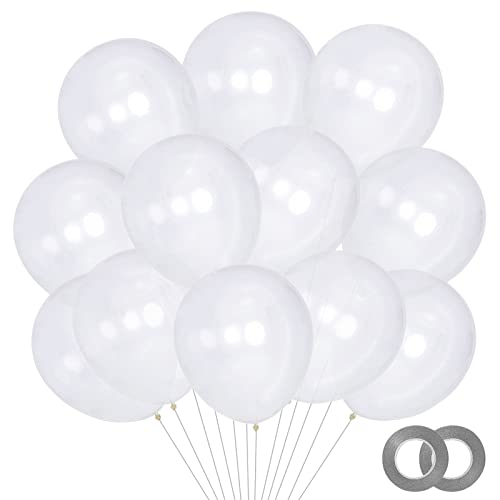 KAWKALSH 200pcs Clear Balloons 5 Inch Small Mini Latex Balloons for Party Birthday Baby Shower Anniversary Festival Arch Garland Decoration - Image 1