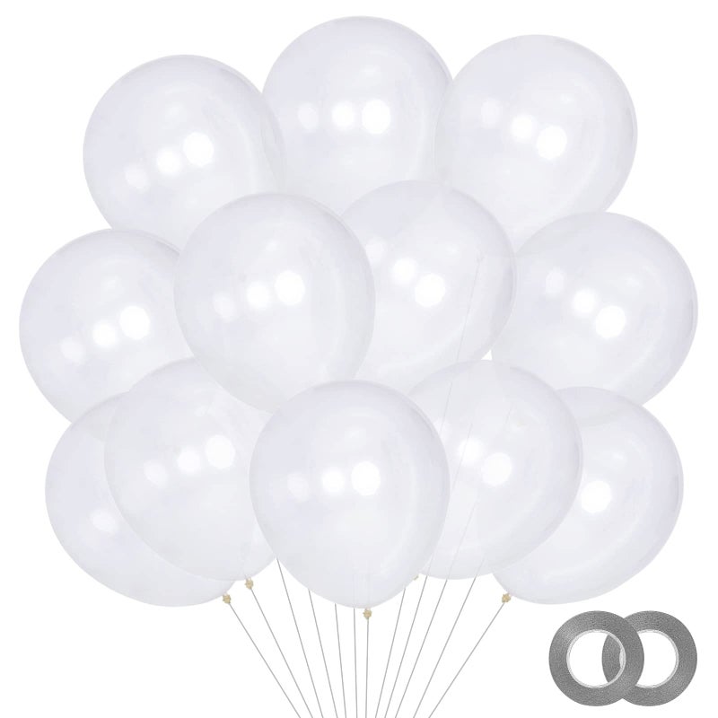 KAWKALSH 200pcs Clear Balloons 5 Inch Small Mini Latex Balloons for Party Birthday Baby Shower Anniversary Festival Arch Garland Decoration - Image 3