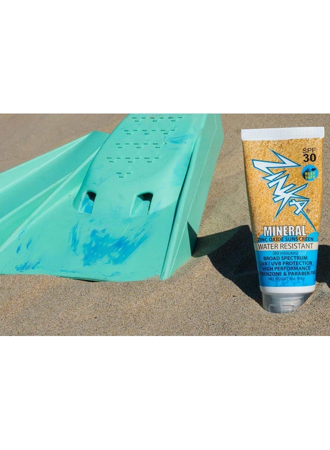 Zinka Sunscreen Reef Safe Mineral Formula, SPF 30 Zinc Oxide Lotion, 3 oz - No Chemicals - Water Resistant for Swimming, Surfing, Running, and Outdoor Recreation - Image 4