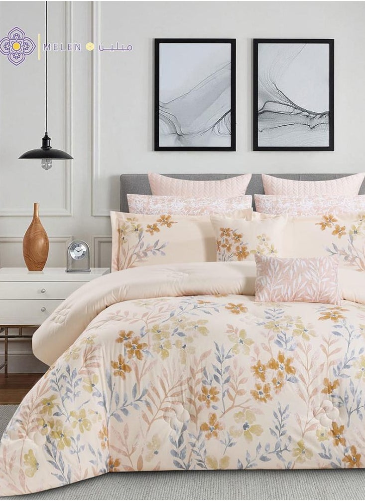 Melen Double summer bedspread 10 pieces - Rivera - Dark creamy  - Image 1