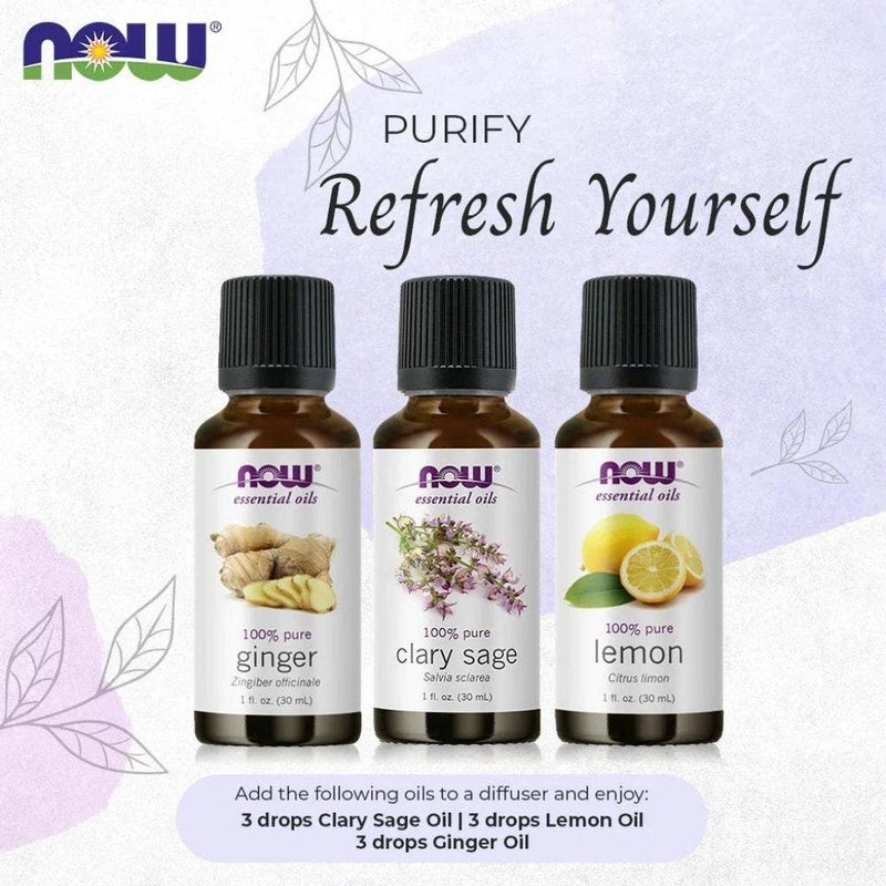Now Essential Oils Lemon & Eucalyptus Blend For Aromatherapy 30ml - Image 4