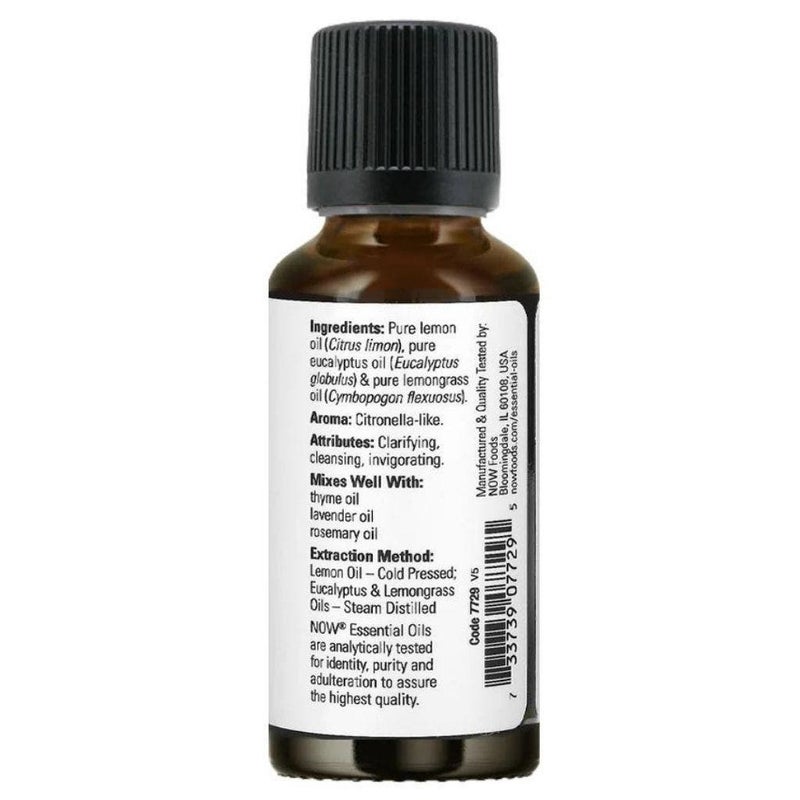 Now Essential Oils Lemon & Eucalyptus Blend For Aromatherapy 30ml - Image 3