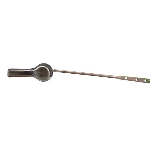 Plumb Pak PP835-64 Front Mount Toilet Flush Lever, Antique Handle, Brass - Image 1