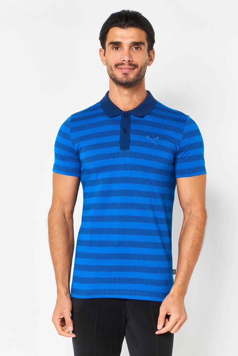 PUMA Men Sportswear Fit Short Sleeve Outdoor Polo Shirt, Multicolor - Image 1