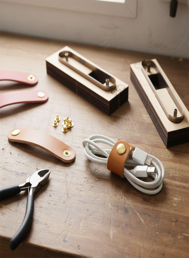 KH866 Strap Leather Cutting Die - Wooden Leather Die Cutter Shapes Wood Wrie Template Cutting Tool for DIY Crafts, Keychains, Bracelets, Straps, Cable Organizers and Fob Making - Image 4