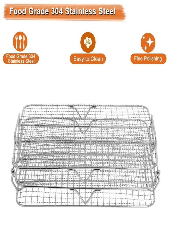 Hoqqf Air Fryer Rack Compatible with Ninja Foodi Grill XL Air Fryer FG551 IG601 IG651 Indoor Grill, Comes with Basting Brush, Spatula and Kitchen Tongs - Image 4