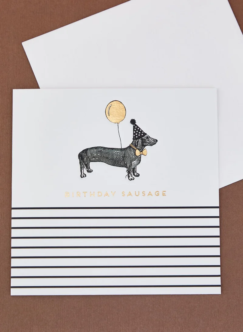 Pigment Sausage Dog Birthday Card