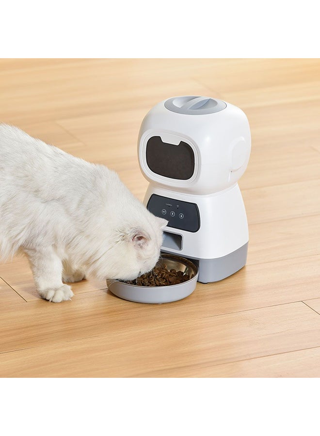 milano موزع طعام أوتوماتيكي للحيوانات الأليفة ميلانو – موزع طعام ذكي للقطط والكلاب مع مؤقت، تحكم في الحصص، تسجيل صوتي، شاشة LCD، سهل التنظيف وسعة كبيرة للتغذية اليومية L32.3XW17.8XH16.3Cm - Image 4