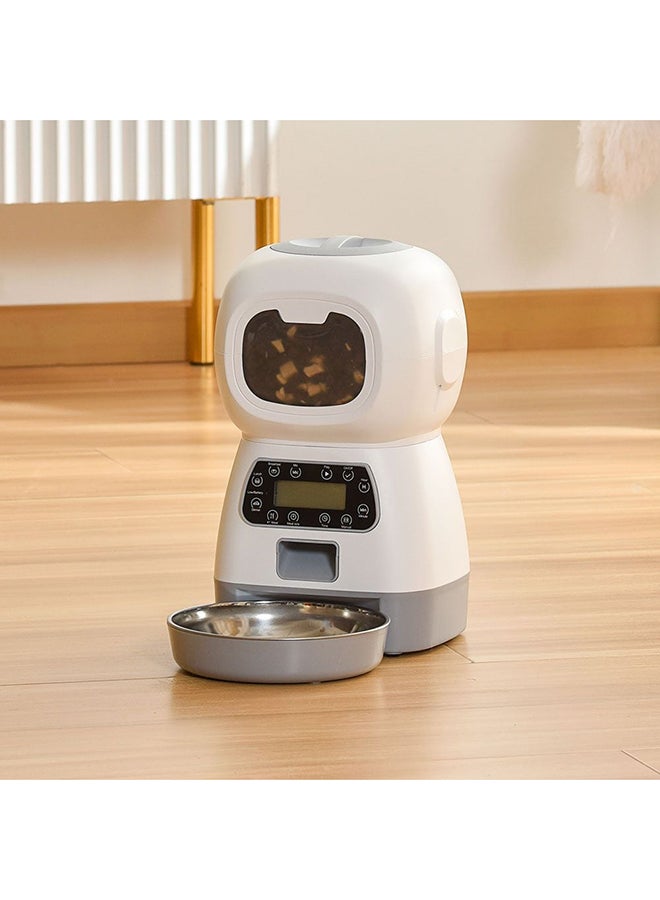 milano موزع طعام أوتوماتيكي للحيوانات الأليفة ميلانو – موزع طعام ذكي للقطط والكلاب مع مؤقت، تحكم في الحصص، تسجيل صوتي، شاشة LCD، سهل التنظيف وسعة كبيرة للتغذية اليومية L32.3XW17.8XH16.3Cm - Image 1