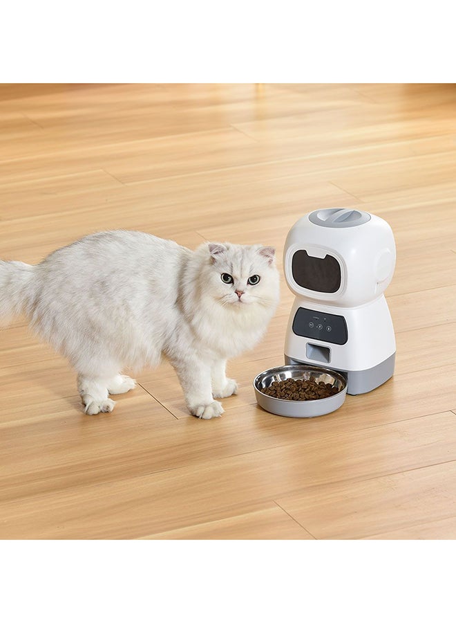 milano موزع طعام أوتوماتيكي للحيوانات الأليفة ميلانو – موزع طعام ذكي للقطط والكلاب مع مؤقت، تحكم في الحصص، تسجيل صوتي، شاشة LCD، سهل التنظيف وسعة كبيرة للتغذية اليومية L32.3XW17.8XH16.3Cm - Image 5