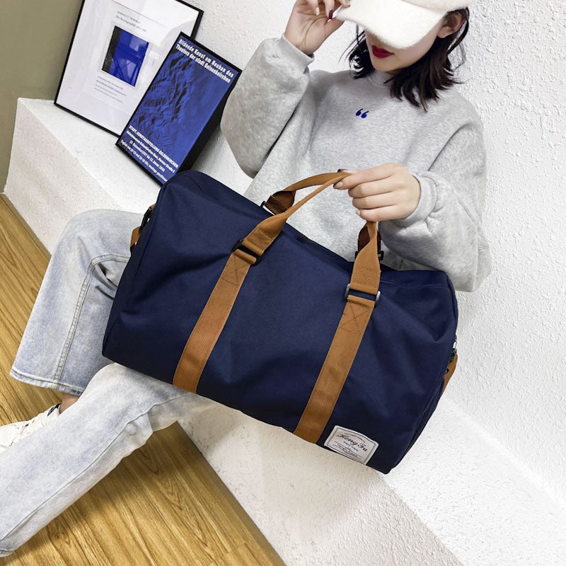 Herschel Unisex Duffel Bag, Large Capacity Multi-Compartment Gym Bag with Shoe Compartment, Waterproof Pocket Sports Bag, Outdoor Sports Travel Bag, Blue - Image 2