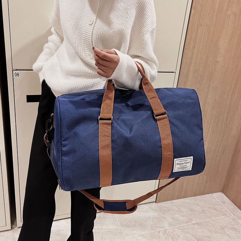 Herschel Unisex Duffel Bag, Large Capacity Multi-Compartment Gym Bag with Shoe Compartment, Waterproof Pocket Sports Bag, Outdoor Sports Travel Bag, Blue - Image 3