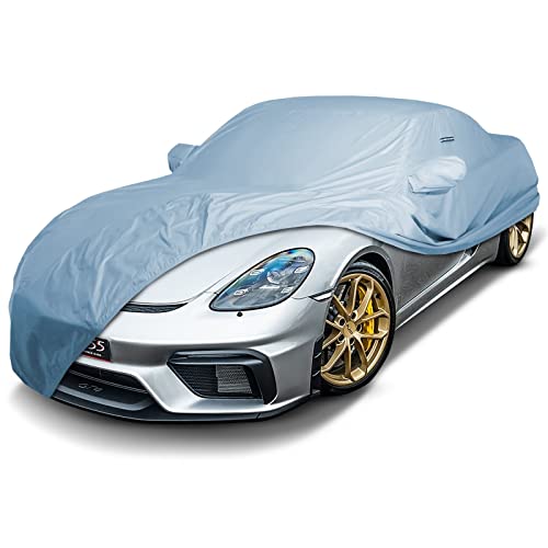 iCarCover Custom Car Cover for 2006-2025 Porsche Cayman, Waterproof All Weather Rain Snow UV Sun Protector Full Exterior Weatherproof Indoor Outdoor Car Cover with Strap - Image 1