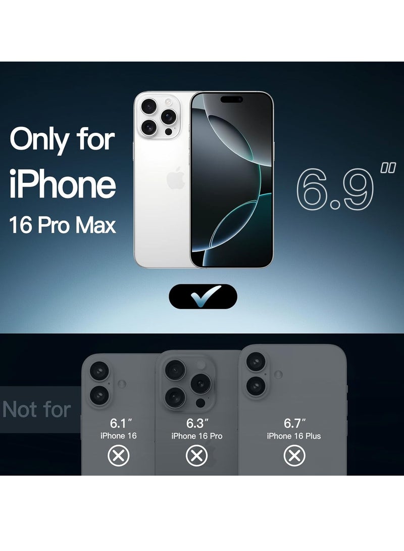ELTRAZONE 5-in-1 Case for iPhone 16 Pro Max (6.9-Inch) - Includes 2 Tempered Glass Screen Protectors & Camera Lens Protectors, Non-Yellowing Shockproof Bumper Cover - Clear - Image 2