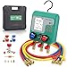 KAISAL HVAC Digital Manifold Gauge Set for 92 Refrigerant TFT Display Digital HVAC Gauges Dual PressureVacuum Test R134A R410A Refrigerant Gauge with Hoses AC Recharge Kit for Air ConditionerRefrigerator - Image 2