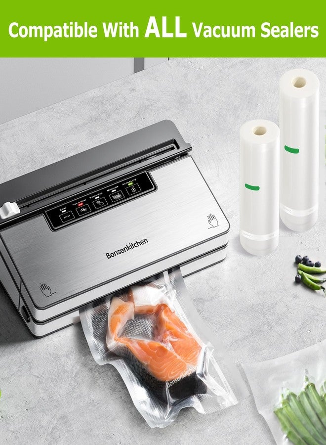 Bonsenkitchen Vacuum Sealer Bags Rolls, 8in x 50ft & 11in x 50ft Durable Food Sealer Bags, Commercial Grade, Heavy Duty, BPA Free, Seal a Meal, Great for Food Storage & Sous Vide Cooking, VB25 - Image 5