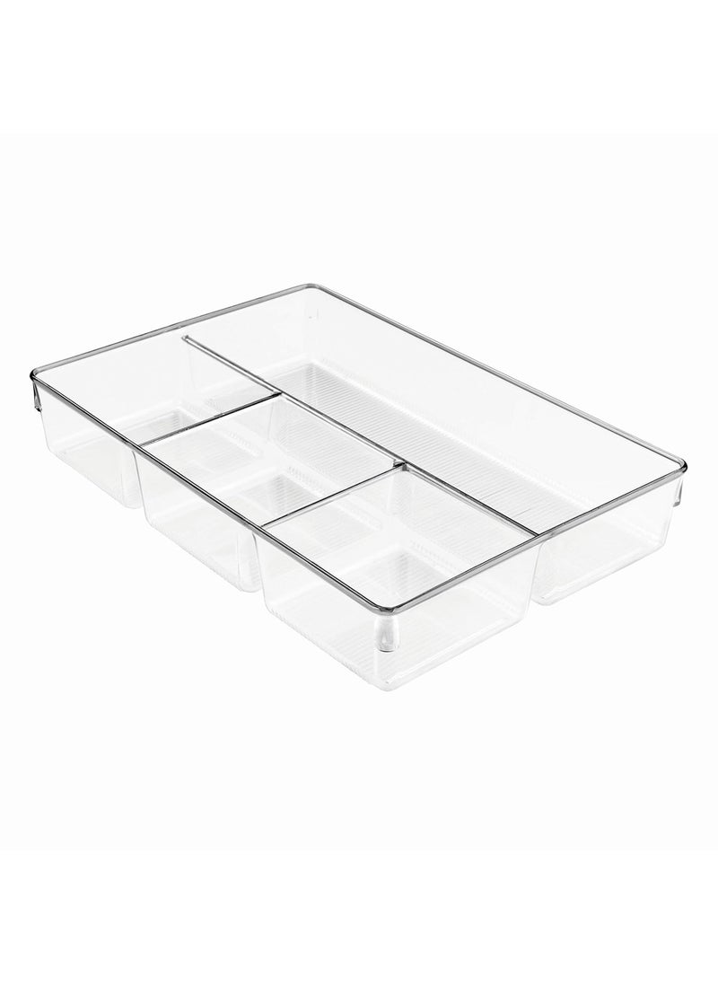 InterDesign InterDesign Linus Dresser and Vanity Drawer Organizer 13inch by 9inch by 225inch Clear  - Image 4