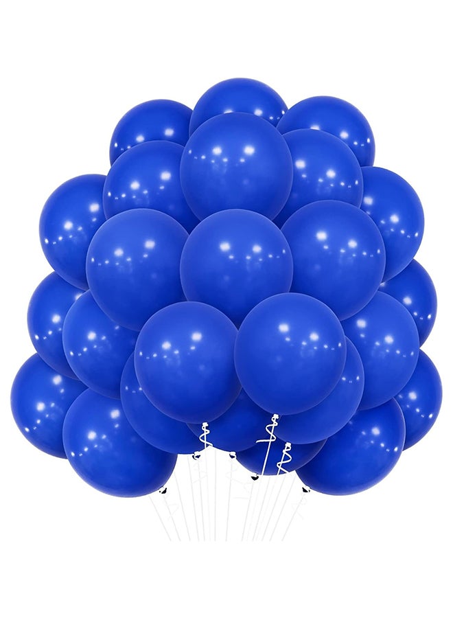 100 Pcs 12 Inch 2.8g DARK BLUE  Balloons  Color - Multicolor Balloons for Party Decoration| Birthday | Wedding | Christmas | Party Supplies |  - Image 1