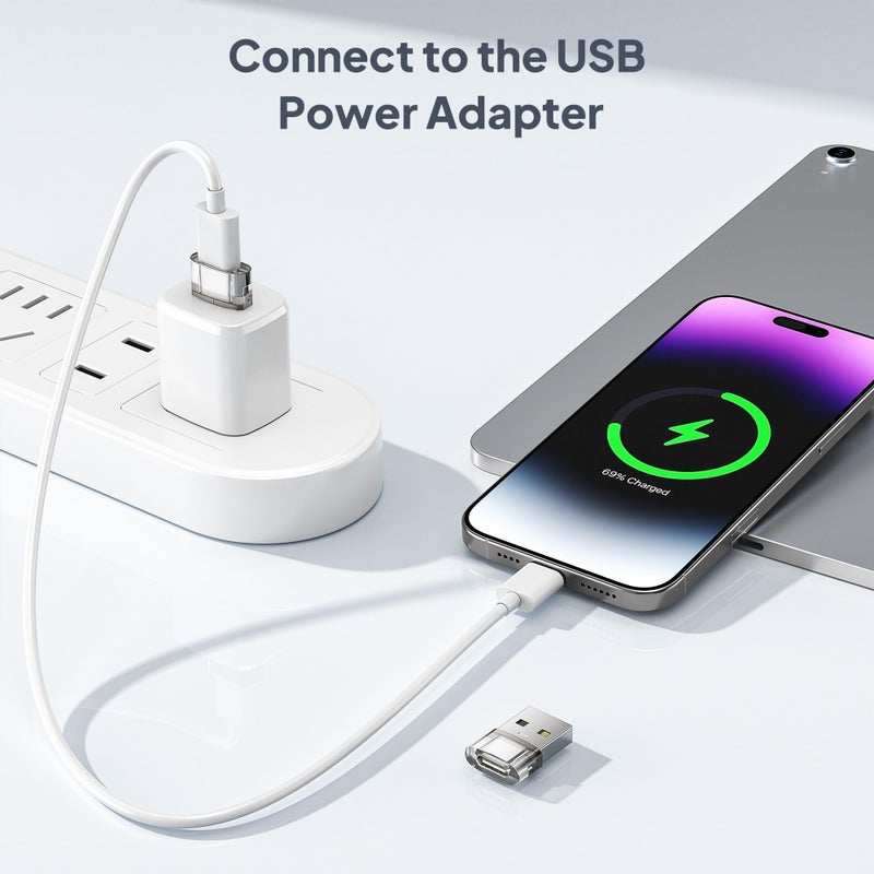 Elebase for New iPhone 17 17e Pro Max Car Charger,USB to USB C Adapter 4 Pack,Type C Female to A Male Converter for Apple Air 16 15 14 Plus,Apple Watch 11 10 9,Airpods 4 3,iPad 8 Mini 6 7,Samsung S26 - Image 2
