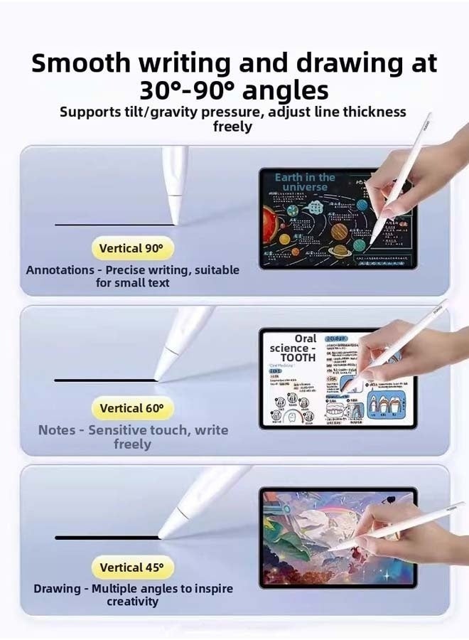 فانجو رؤوس أقلام بديلة مطورة لقلم هواوي M-Pencil من الجيل الثاني والثالث USB-C وقلم Matepad الرقمي مع حافظة تخزين - Image 5