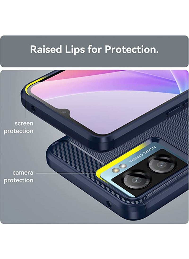 Generic - Oneplus Nord N20 SE/OPPO A57 4G A77 4G Case Cover Shockproof Slim Fashion Flexible TPU Rubber Protective Cell Phone Back Accessories Blue - Image 1
