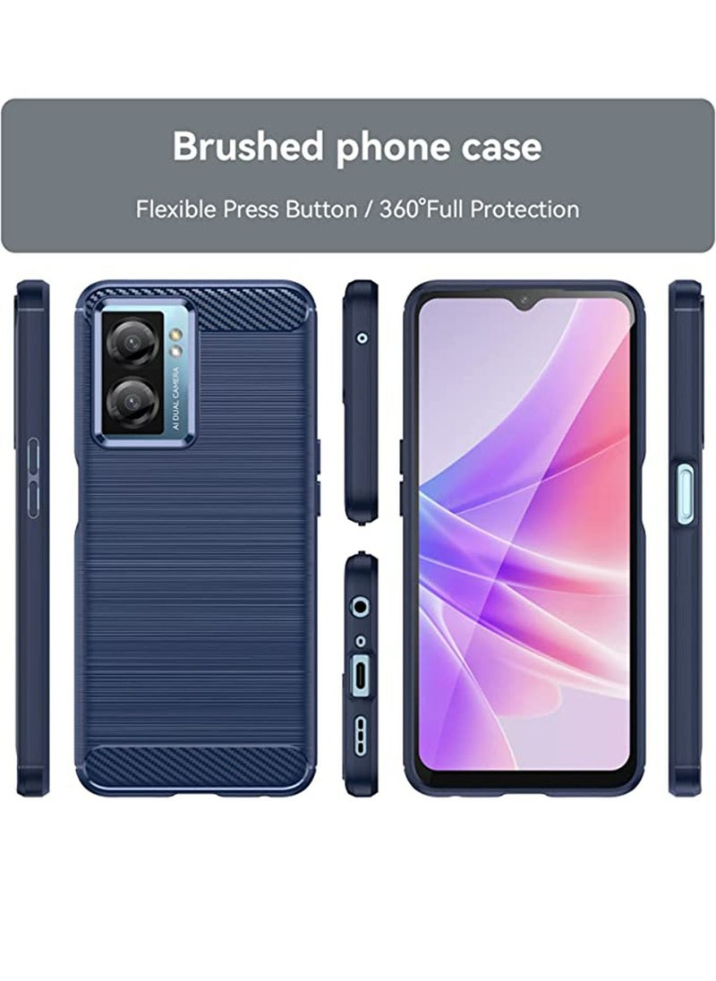 Generic - Oneplus Nord N20 SE/OPPO A57 4G A77 4G Case Cover Shockproof Slim Fashion Flexible TPU Rubber Protective Cell Phone Back Accessories Blue - Image 1