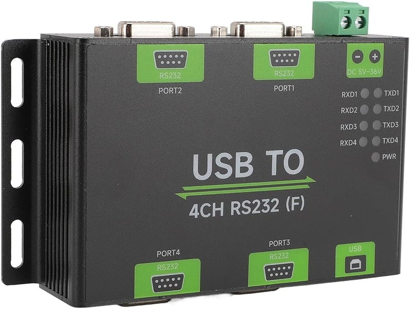 FT4232HL Industrial USB to RS232 Converter 4 Port Isolated Aluminum Alloy Wide Voltage - Image 4