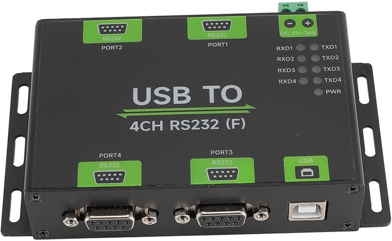 FT4232HL Industrial USB to RS232 Converter 4 Port Isolated Aluminum Alloy Wide Voltage - Image 5