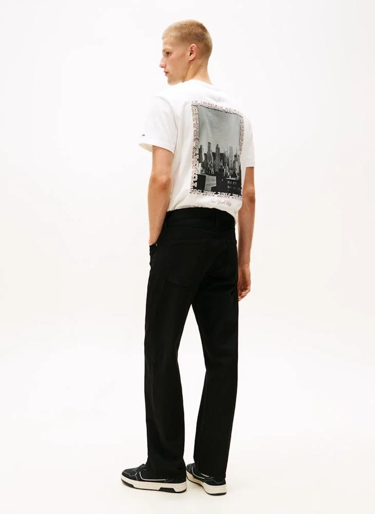 TOMMY JEANS Otis Overdyed Black Straight Leg Jeans