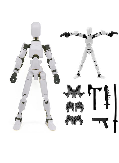 Assembly Completed-Titan 13 Action Figure, Upgrade T-Robot 13 Action Figures, New Dummy Robot 13, 3D Printed Multi Action Figure Set,Creative Gifts for Children Adults